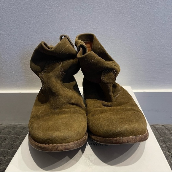 Isabel Marant pour H&M Kids Suede Olive Boots size 35 - Picture 2 of 6